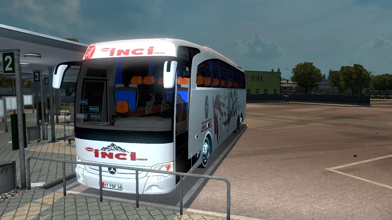 MERCEDES BENZ TRAVEGO 15-17 OZERLER INCI TURIZM SKIN V1.0 – Skins mod for Euro Truck Simulator 2