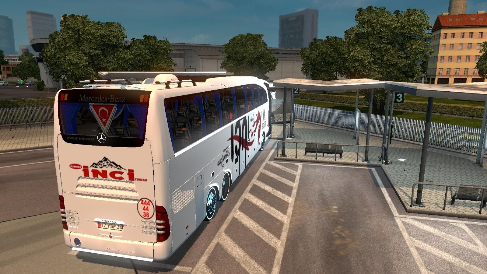 MERCEDES BENZ TRAVEGO 15-17 OZERLER INCI TURIZM SKIN V1.0 - ETS2 mods download – skins screenshot 2