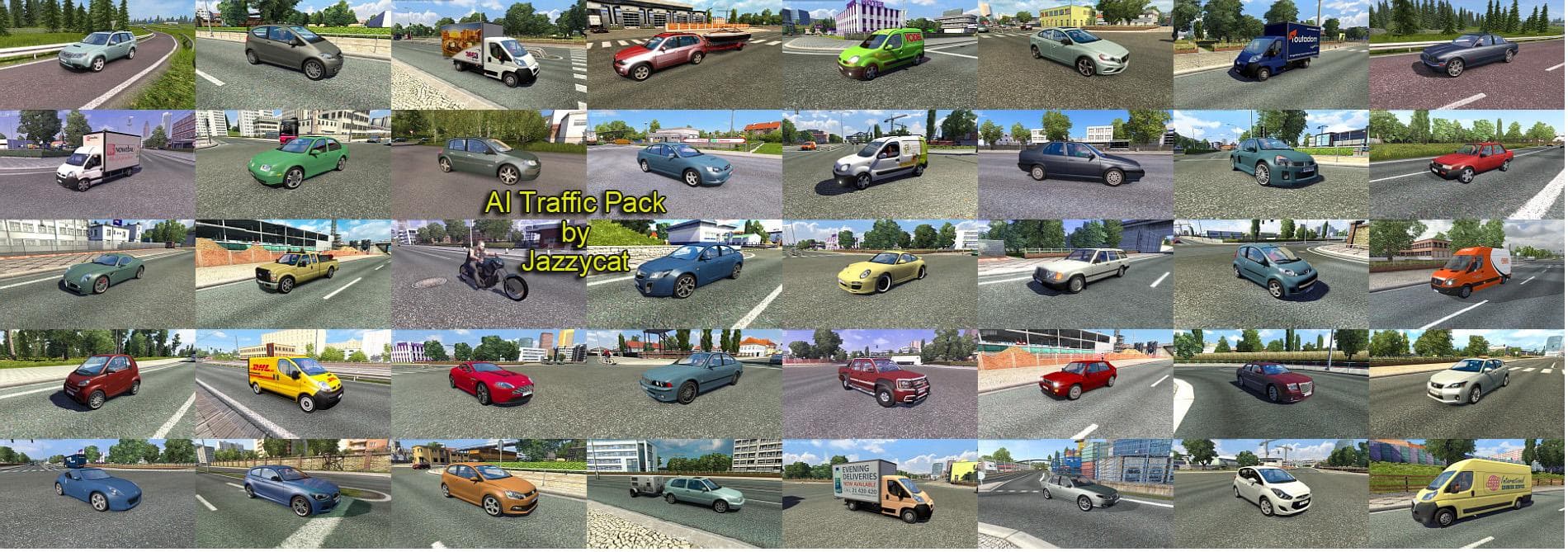 AI TRAFFIC PACK BY JAZZYCAT V3.1 - ETS2 mods download – other screenshot 2