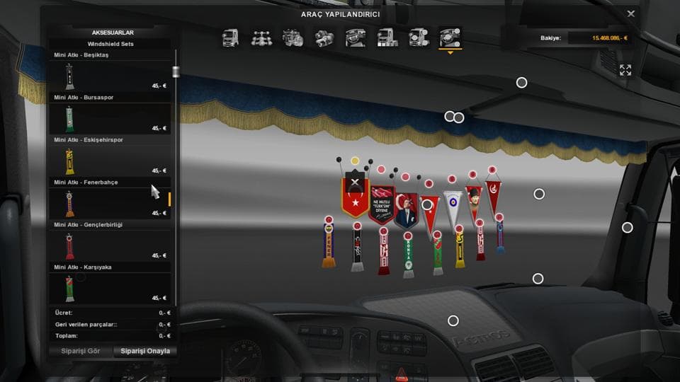 Turkish Accessories Pack – Parts mod for Euro Truck Simulator 2