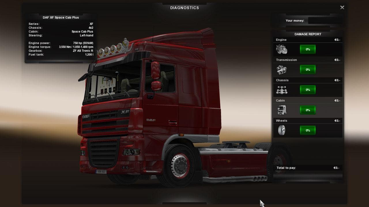 Paccar Mx750 by Blueone – Parts mod for Euro Truck Simulator 2