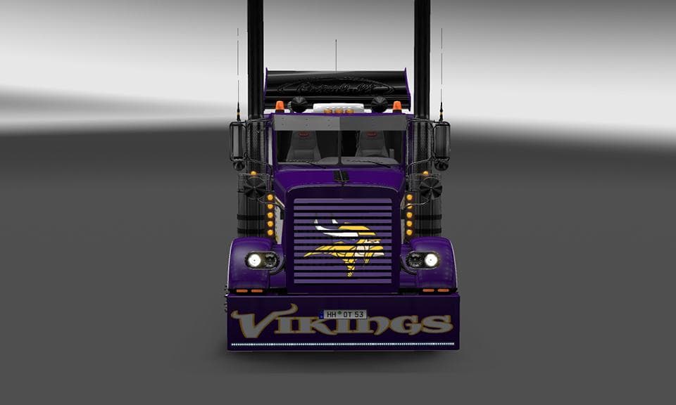 MINESOTTA VIKINGS MODIFIED PETERBUILT 389 – Skins mod for Euro Truck Simulator 2