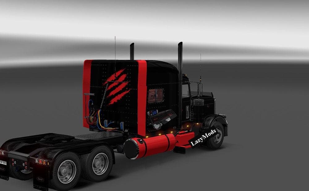 PETERBILT MAD CATS SKIN - ETS2 mods download – skins screenshot 2