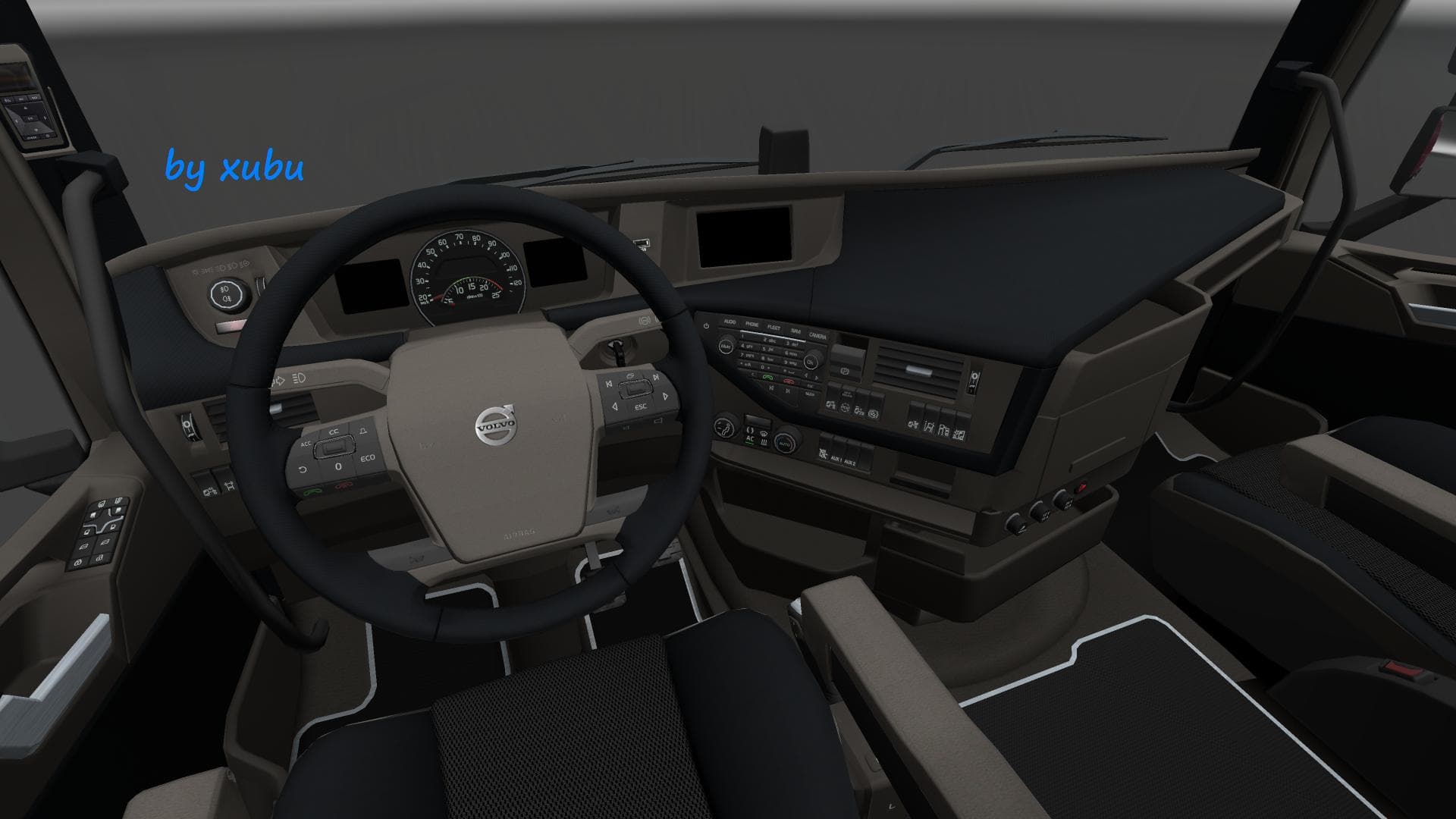 VOLVO FH 2012 DARK BEIGE INTERIOR V1.1 – Other mod for Euro Truck Simulator 2