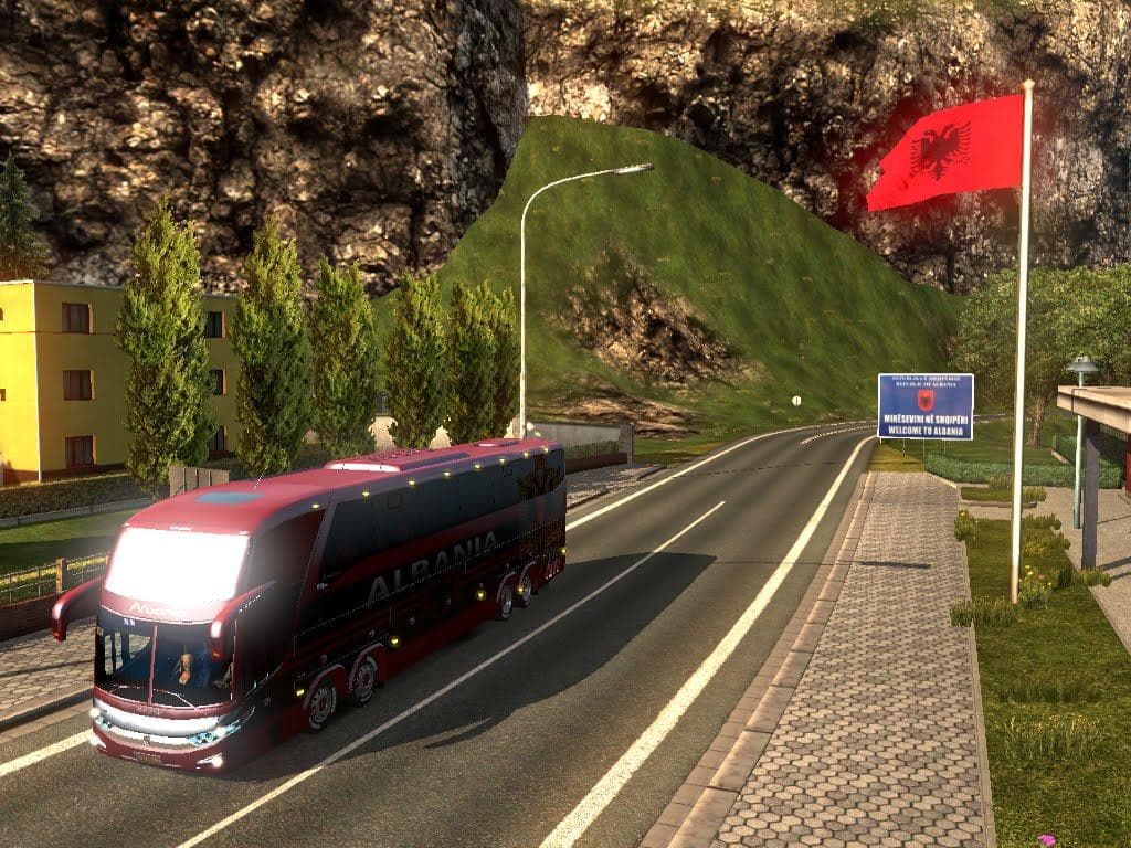 BUS MACROPOLO G7 1600LD ALBANIA SKIN + 5 FOOTBALL TEAMS SKIN PACK – Skins mod for Euro Truck Simulator 2