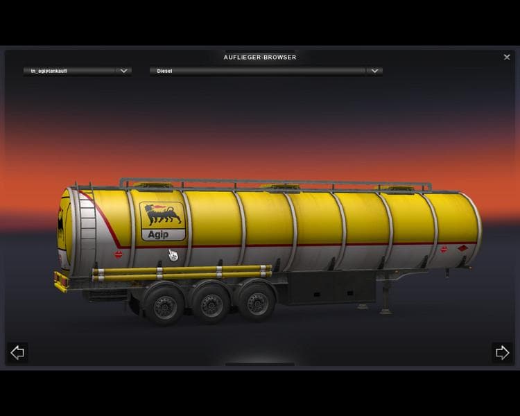 AGIP TANKTRAILER V1.0 - ETS2 mods download – trailers screenshot 2