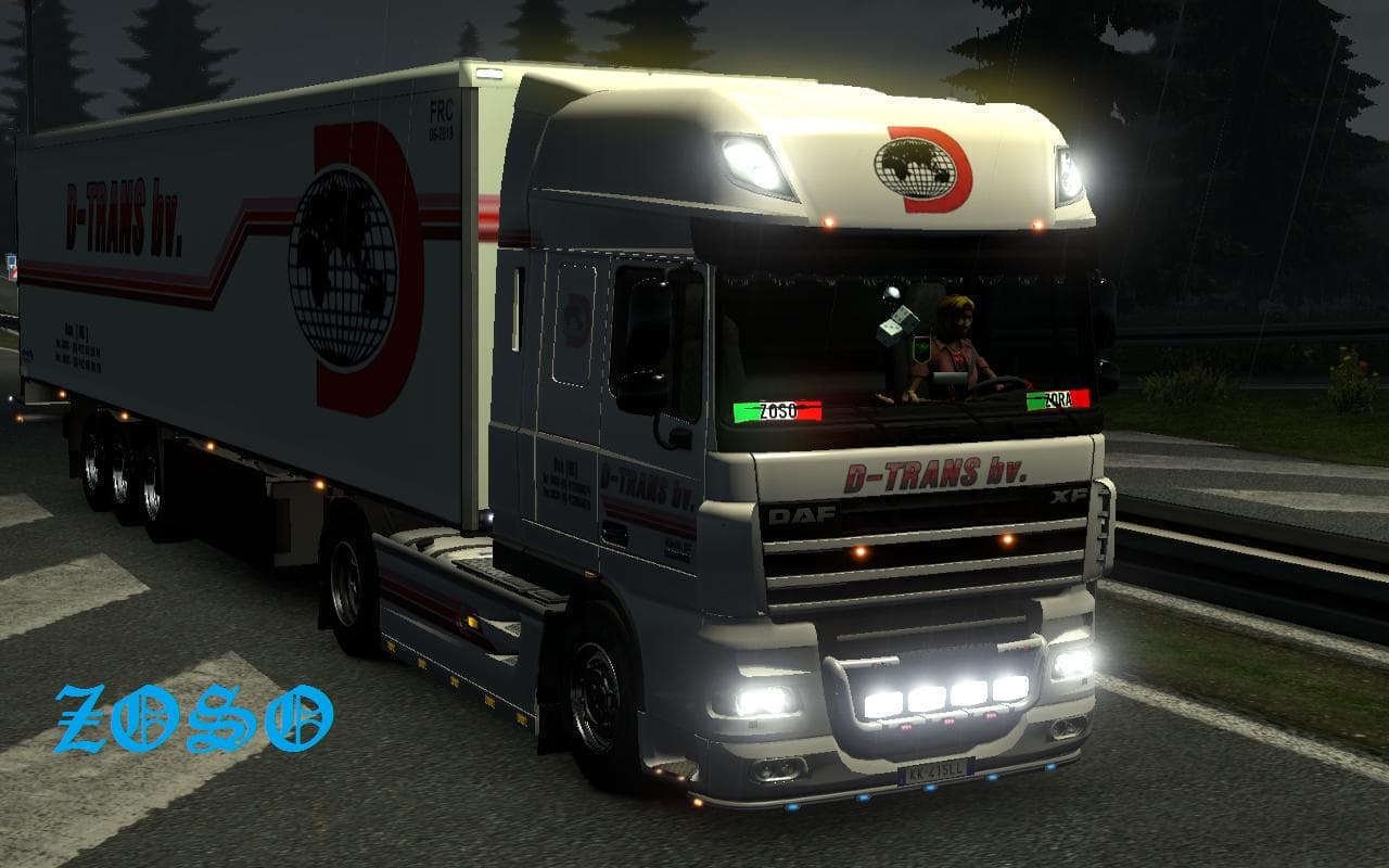 DAF XF 50K D-TRANS BV. SKIN 1.21.X – Skins mod for Euro Truck Simulator 2