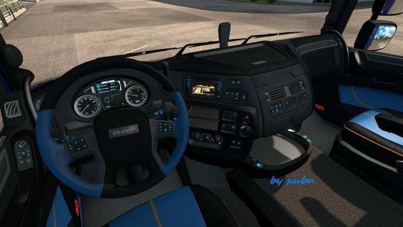 DAF XF EURO 6 BLUE CARBON V1.1 – Skins mod for Euro Truck Simulator 2