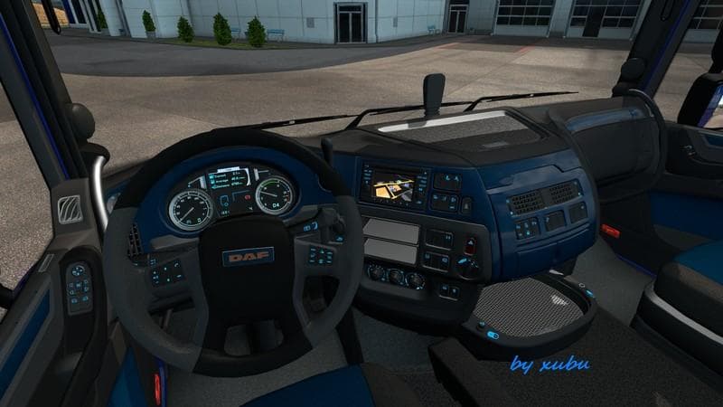 DAF XF EURO 6 BLUE CARBON V1.1 - ETS2 mods download – skins screenshot 2