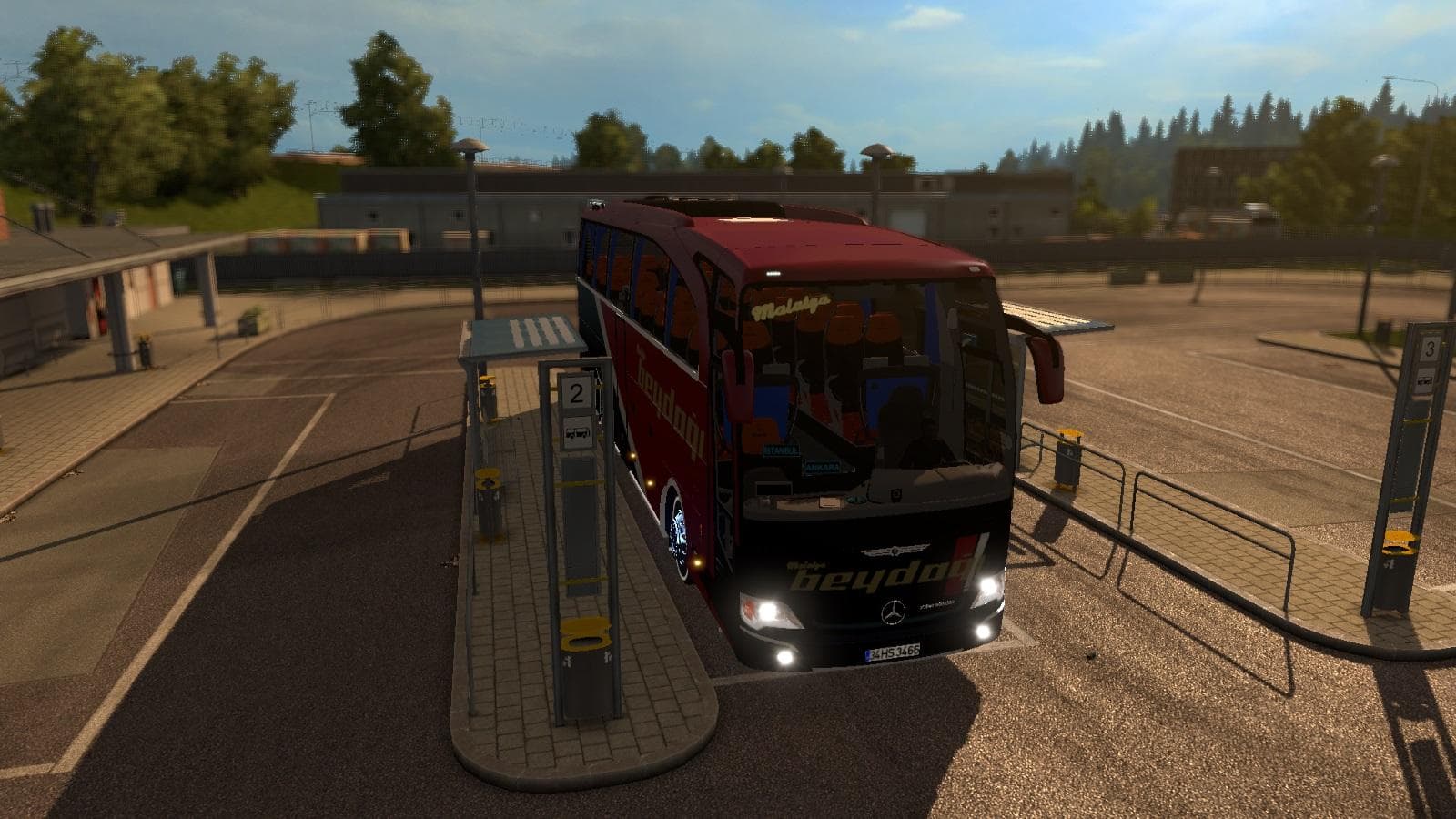 MERCEDES BENZ TRAVEGO 15-17 MALATYA BEYDAGI SKIN V1.0 - ETS2 mods download – skins screenshot 2