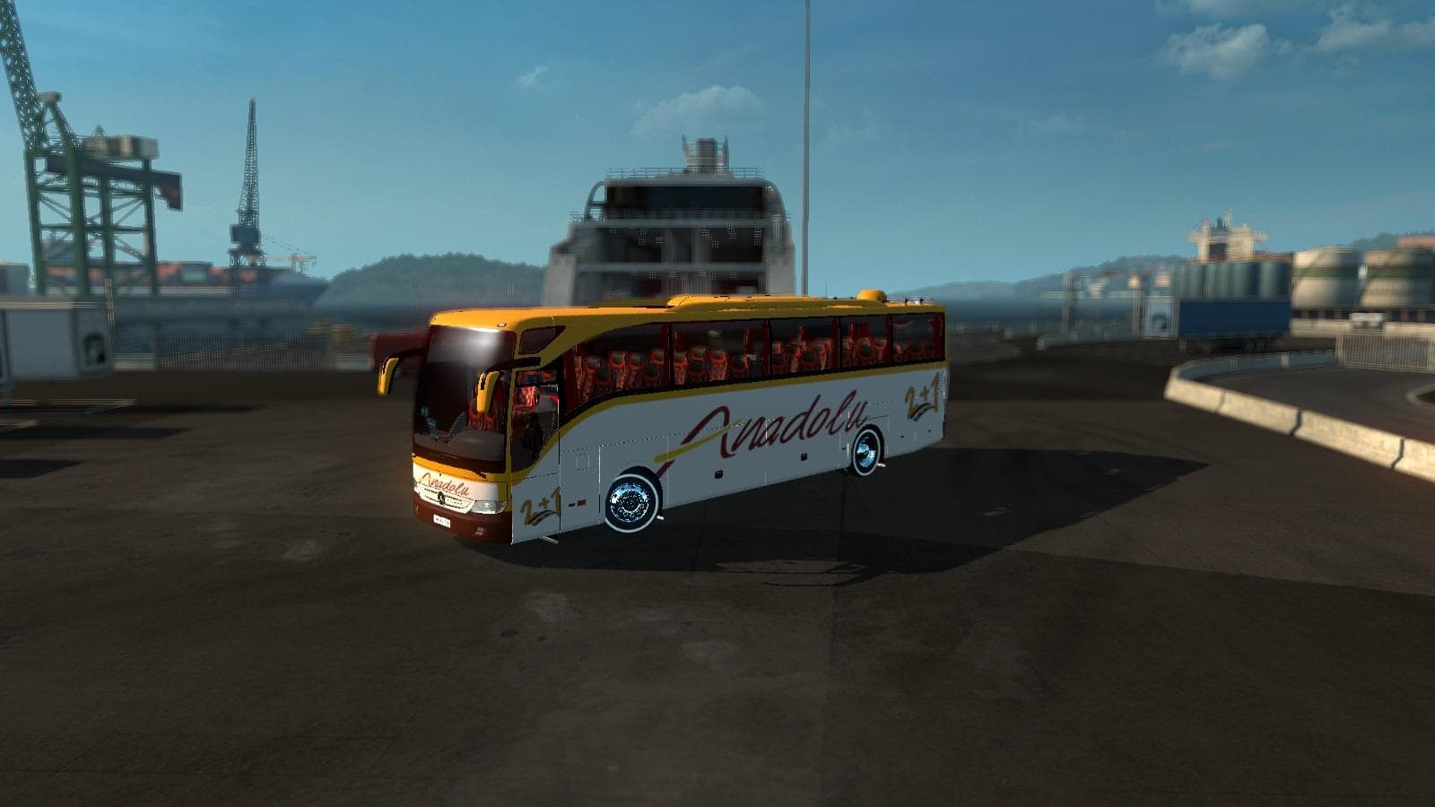 MERCEDES BENZ TOURISMO 15 RHD ANADOLU 2+1 SKIN V1.0 - ETS2 mods download – skins screenshot 2