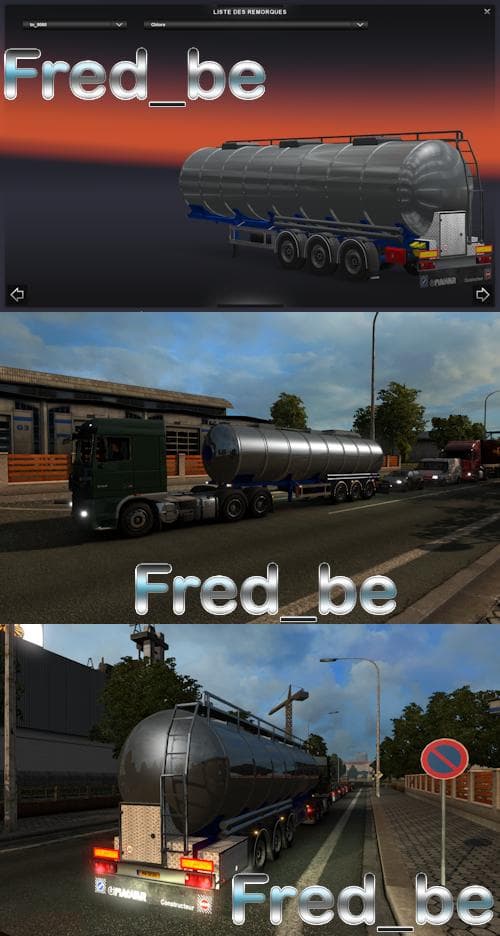 TRAILER CISTERN CHROME V1.21 – Trailers mod for Euro Truck Simulator 2
