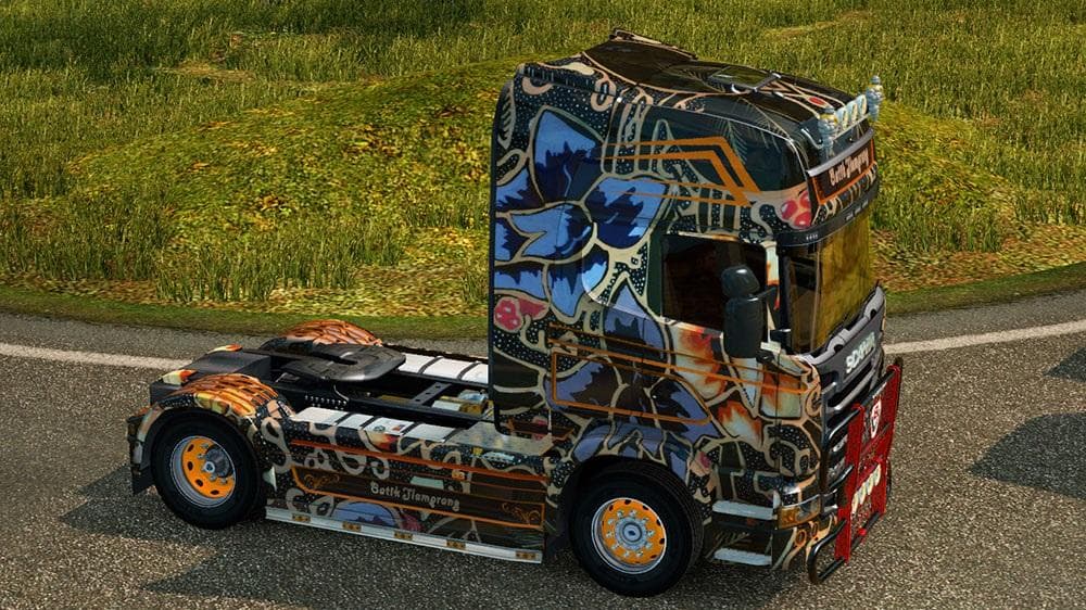 SCANIA R 2009 BATIK SKIN + TRAILER AERO DYNAMIC – Skins mod for Euro Truck Simulator 2
