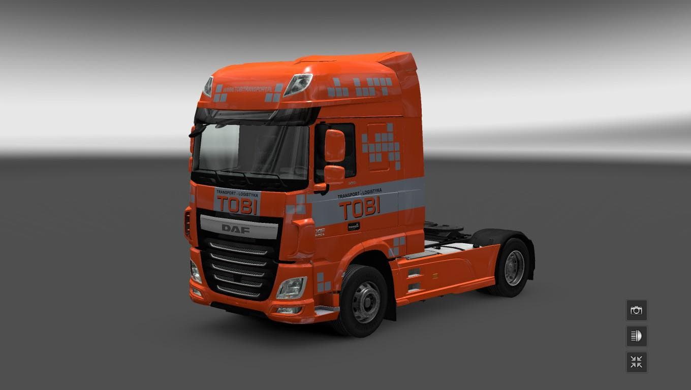 TOBI TRANSPORT - POLAND - DAF EURO6 1.21.1 – Skins mod for Euro Truck Simulator 2