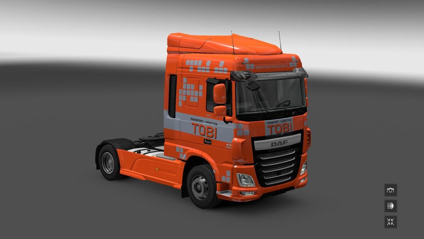 TOBI TRANSPORT - POLAND - DAF EURO6 1.21.1 - ETS2 mods download – skins screenshot 2