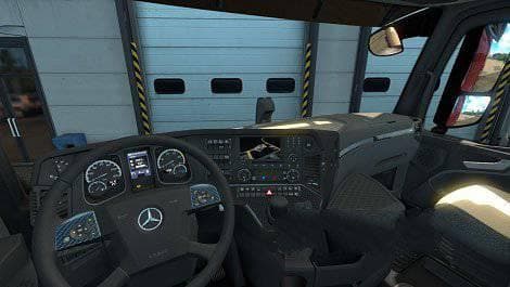 MERCEDES ACTROS MP4 CARBON INTERIOR – Other mod for Euro Truck Simulator 2