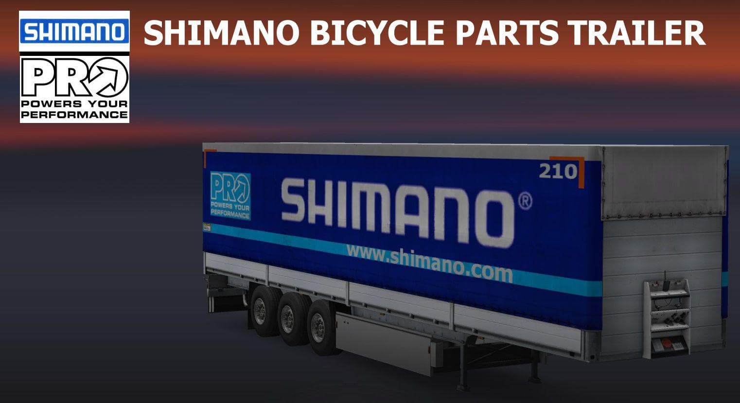 SHIMANO BICYCLE PARTS TRAILER V1.0 – Trailers mod for Euro Truck Simulator 2