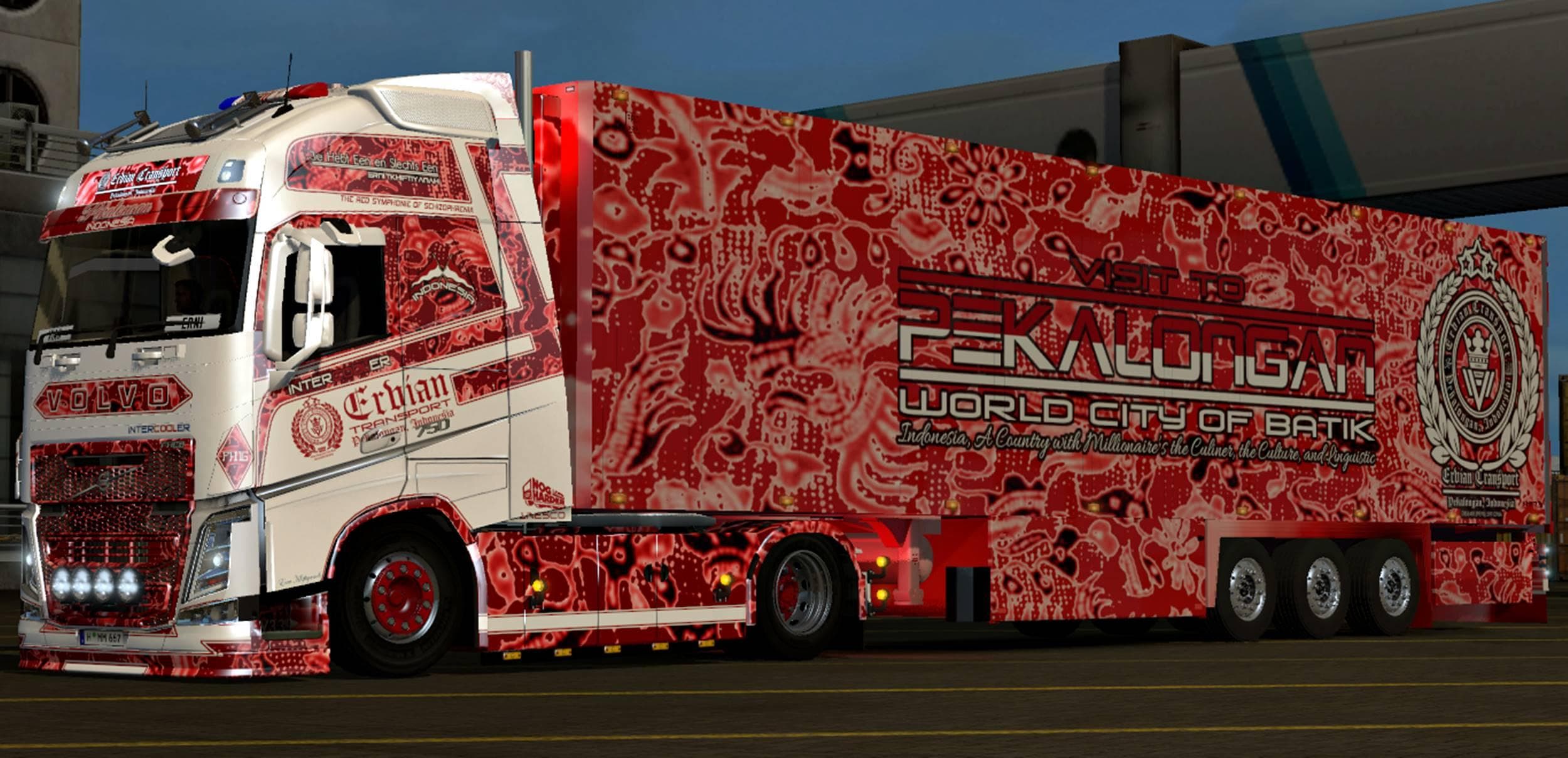 COMBO PACK SKIN BATIK PEKALONGAN - ETS2 mods download – mod screenshot 2