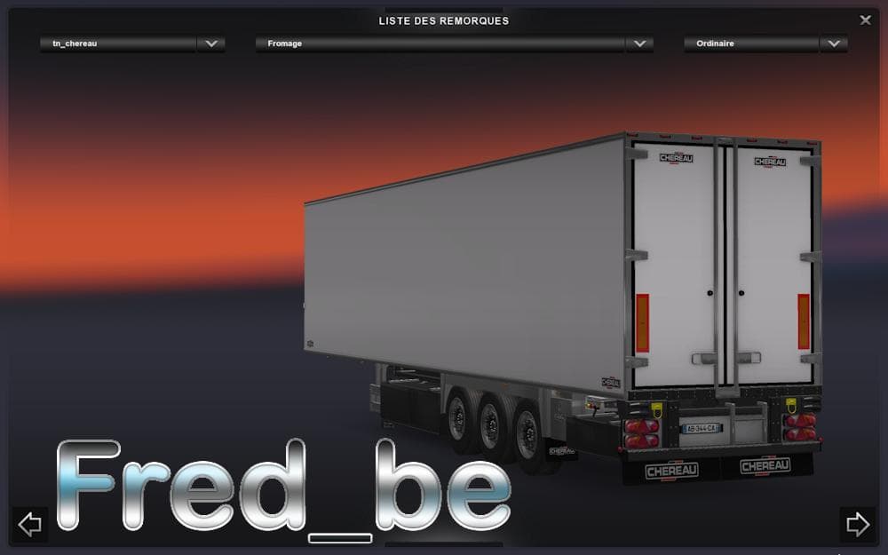 NEW TRAILER CHEREAU V1.21 NO SPEED LIMIT STANDALONE – Trailers mod for Euro Truck Simulator 2