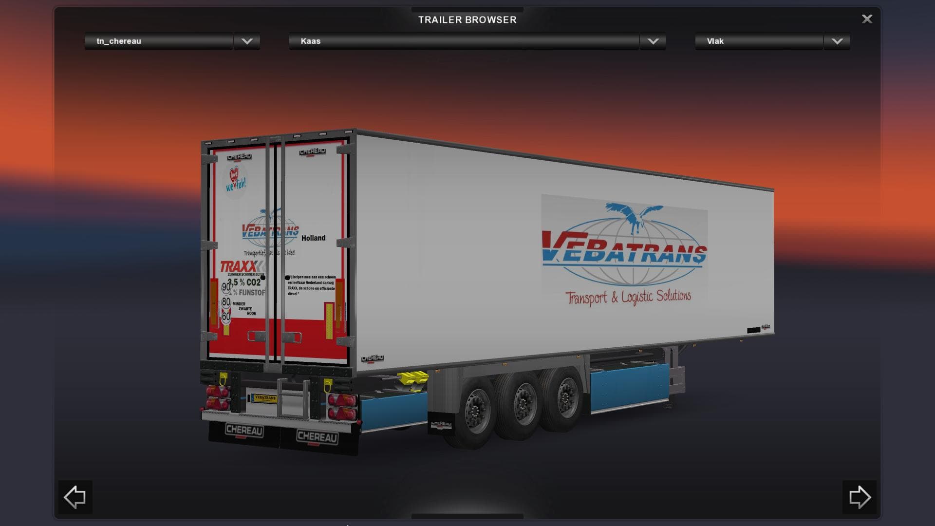 VEBATRANS 1.17 - 1.21 – Trailers mod for Euro Truck Simulator 2