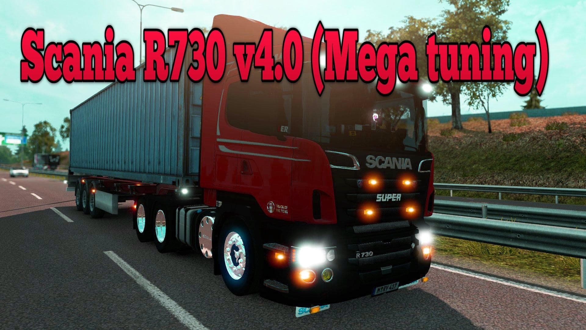SCANIA R730 V4.0 (MEGA TUNING) – Parts mod for Euro Truck Simulator 2