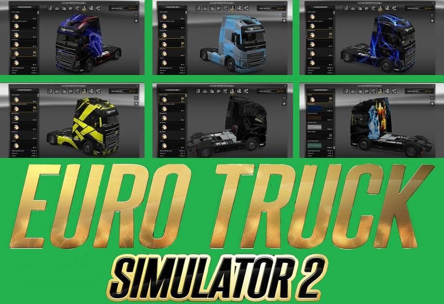 Volvo FH 2012 Skin Pack – Skins mod for Euro Truck Simulator 2
