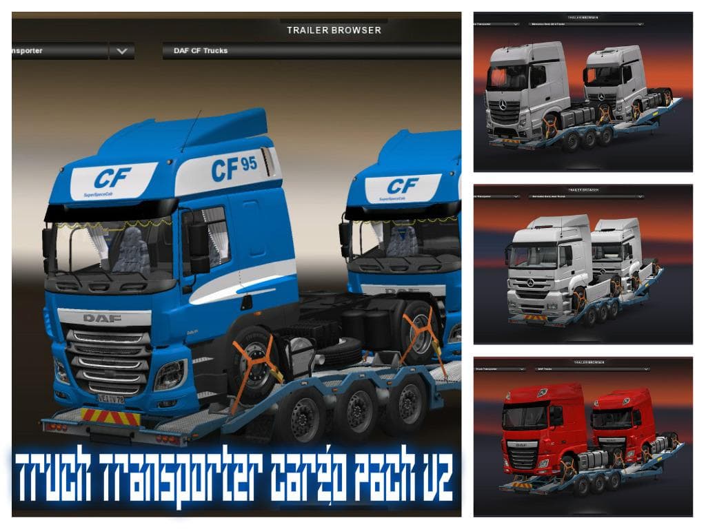 Another Cargo for Truck Transporter v2.0 – Trailers mod for Euro Truck Simulator 2