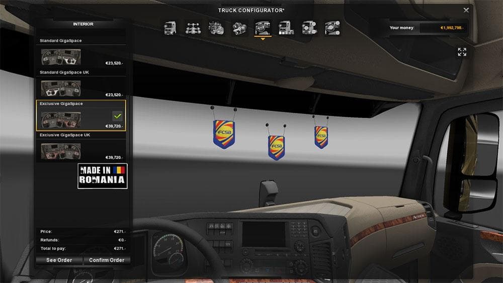 FCSB Pennant 1.21.x – Skins mod for Euro Truck Simulator 2