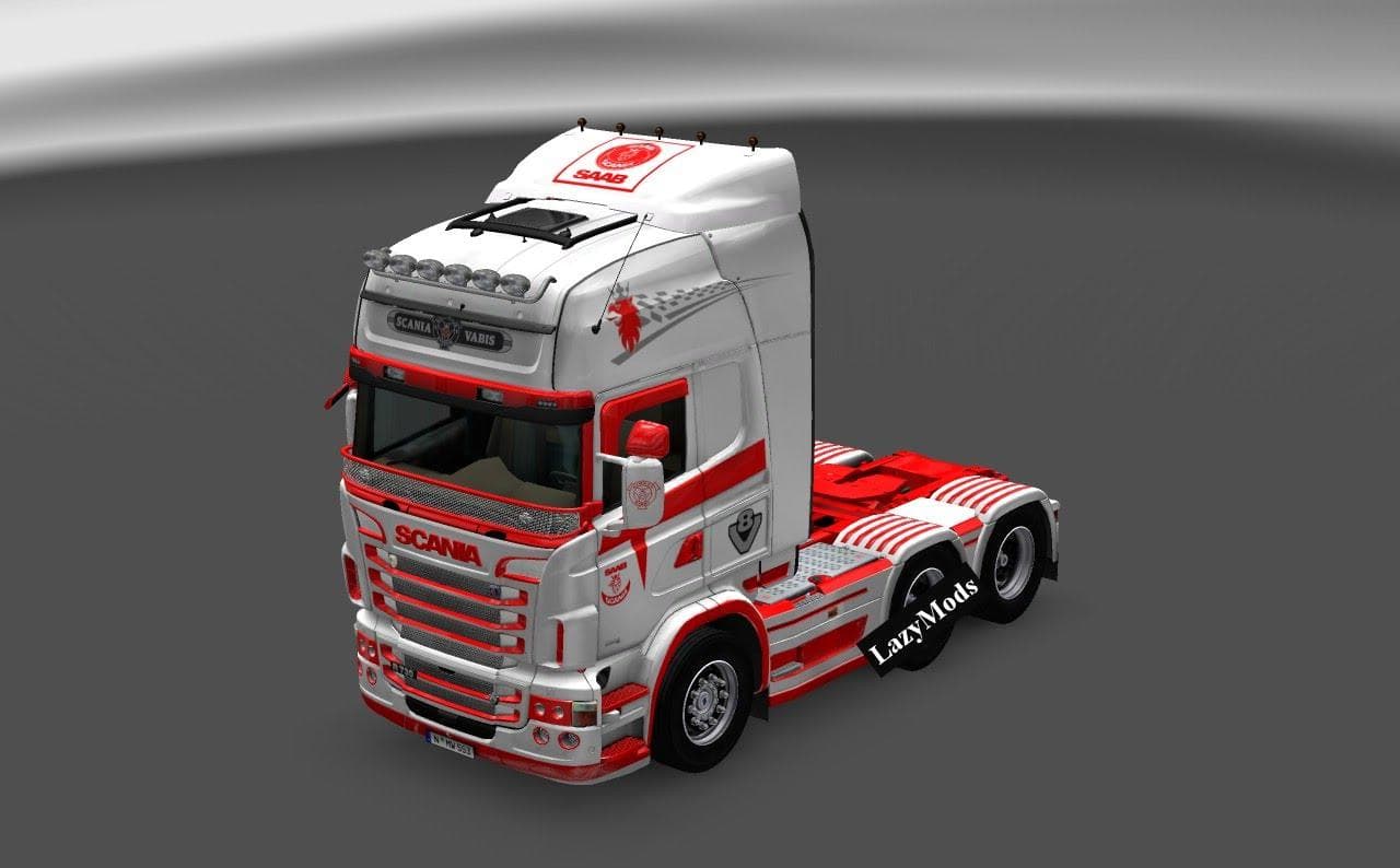 SCANIA RJL V8 ORANGE SKIN – Skins mod for Euro Truck Simulator 2