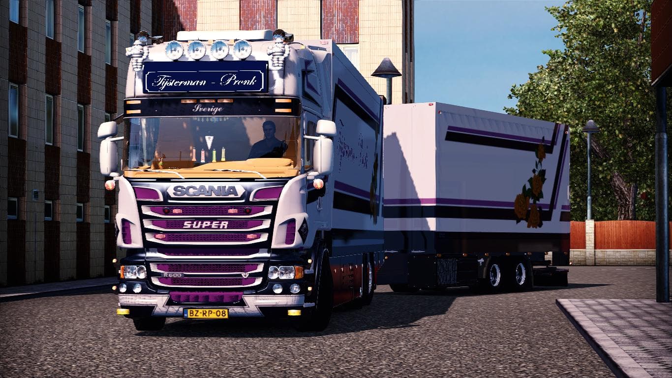 SCANIA R500 TIJSTERMAN + TRAILER + SOUNDS – Trucks mod for Euro Truck Simulator 2