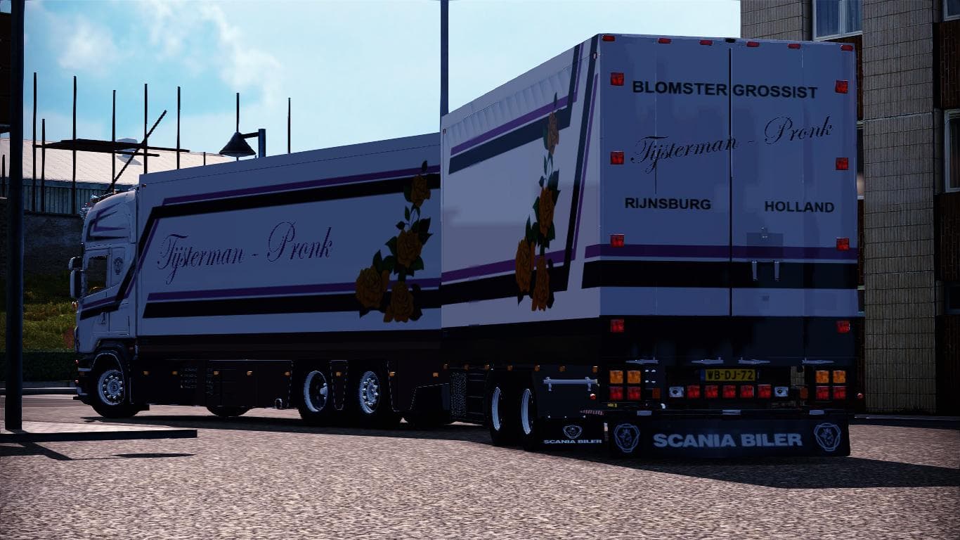 SCANIA R500 TIJSTERMAN + TRAILER + SOUNDS - ETS2 mods download – trucks screenshot 2