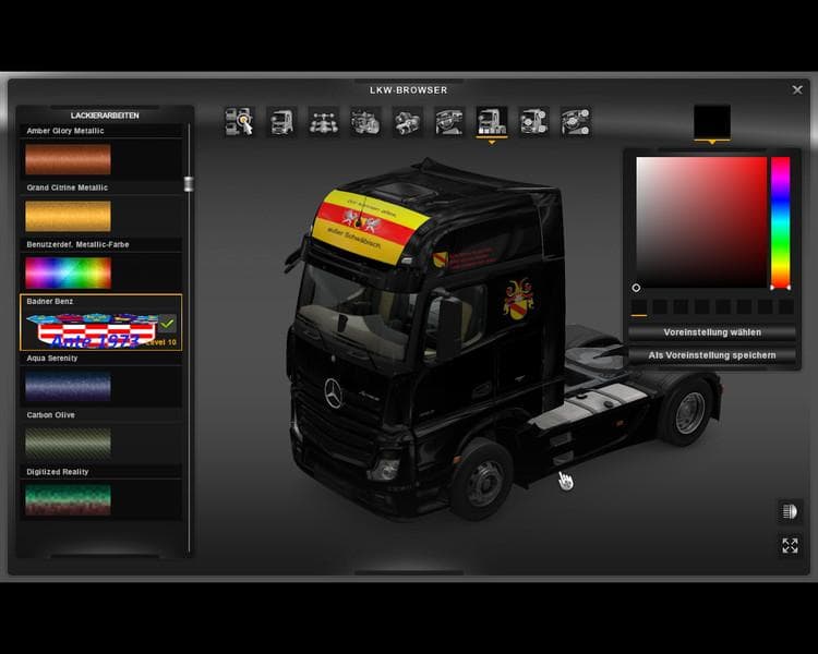 MERCEDES BENZ OF BADEN V1.0 – Skins mod for Euro Truck Simulator 2