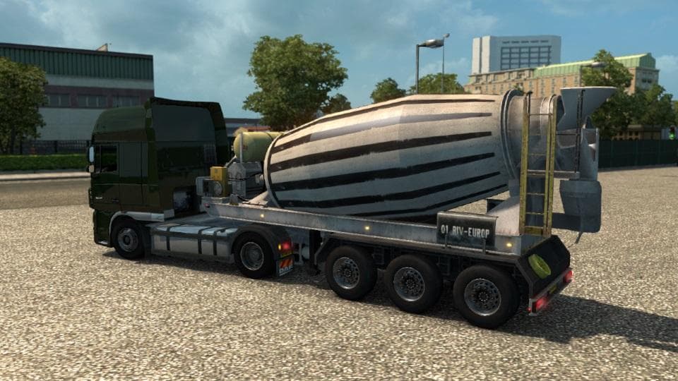 CEMENT TRAILER SCS 1.21.X – Trailers mod for Euro Truck Simulator 2