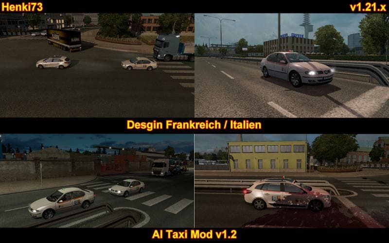 AI Taxi v1.2 – Other mod for Euro Truck Simulator 2