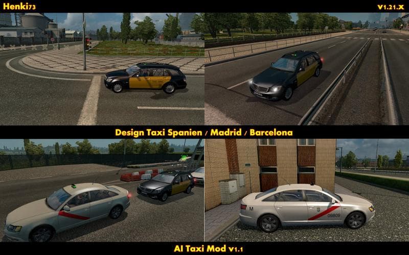 AI Taxi v1.2 - ETS2 mods download – other screenshot 2