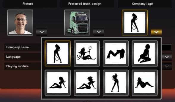 SEXY MUDFLAP GIRL LOGOS 1.21 – Skins mod for Euro Truck Simulator 2