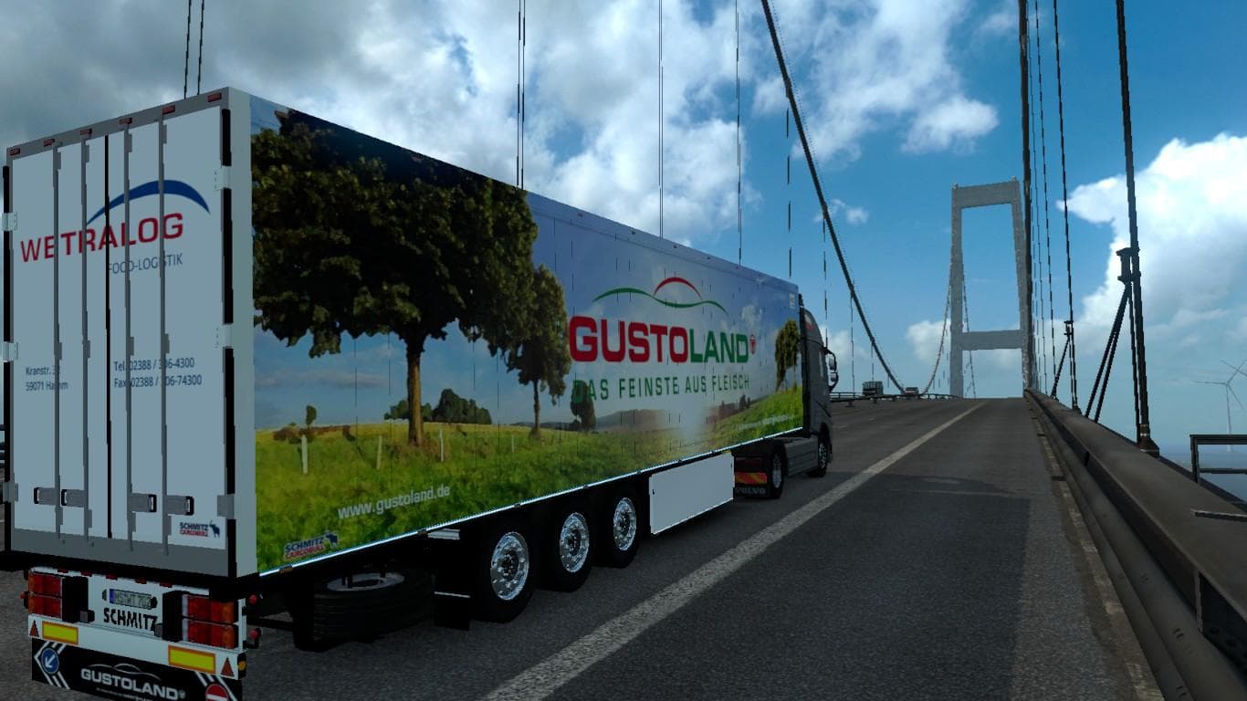 WESTFLEISCH GUSTOLAND SKIN BY STEINI – Skins mod for Euro Truck Simulator 2