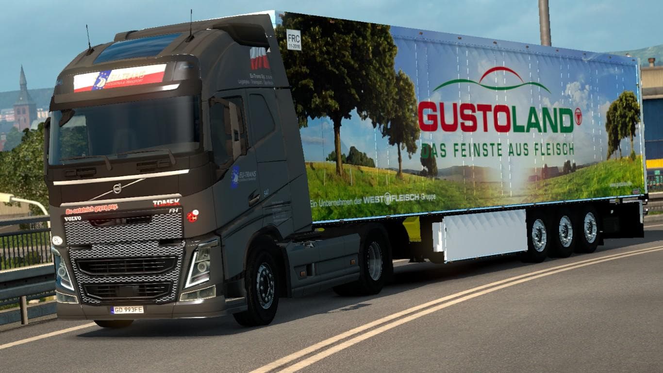 WESTFLEISCH GUSTOLAND SKIN BY STEINI - ETS2 mods download – skins screenshot 2