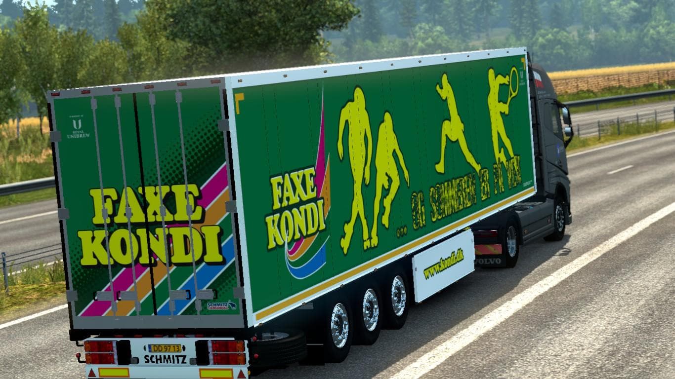Faxe Kondi (Royal Unibrew) Skin by Steini – Skins mod for Euro Truck Simulator 2
