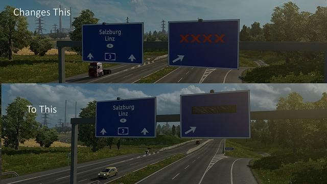 CLOSED ROAD SIGN 1.21 – Parts mod for Euro Truck Simulator 2