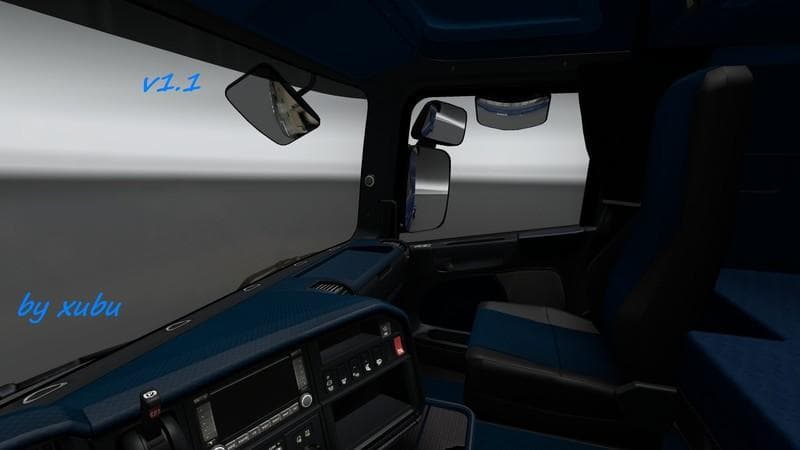 SCANIA R PRIMARY BLUE V1.1 - ETS2 mods download – skins screenshot 2