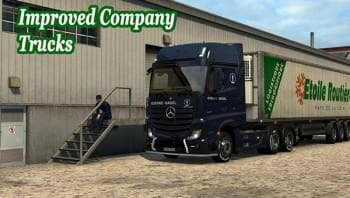 IMPROVED COMPANY TRUCKS 1.3 – Skins mod for Euro Truck Simulator 2
