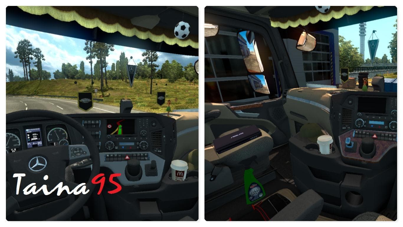 MERCEDES ACTROS MP4 V1.7 - ETS2 mods download – parts screenshot 2