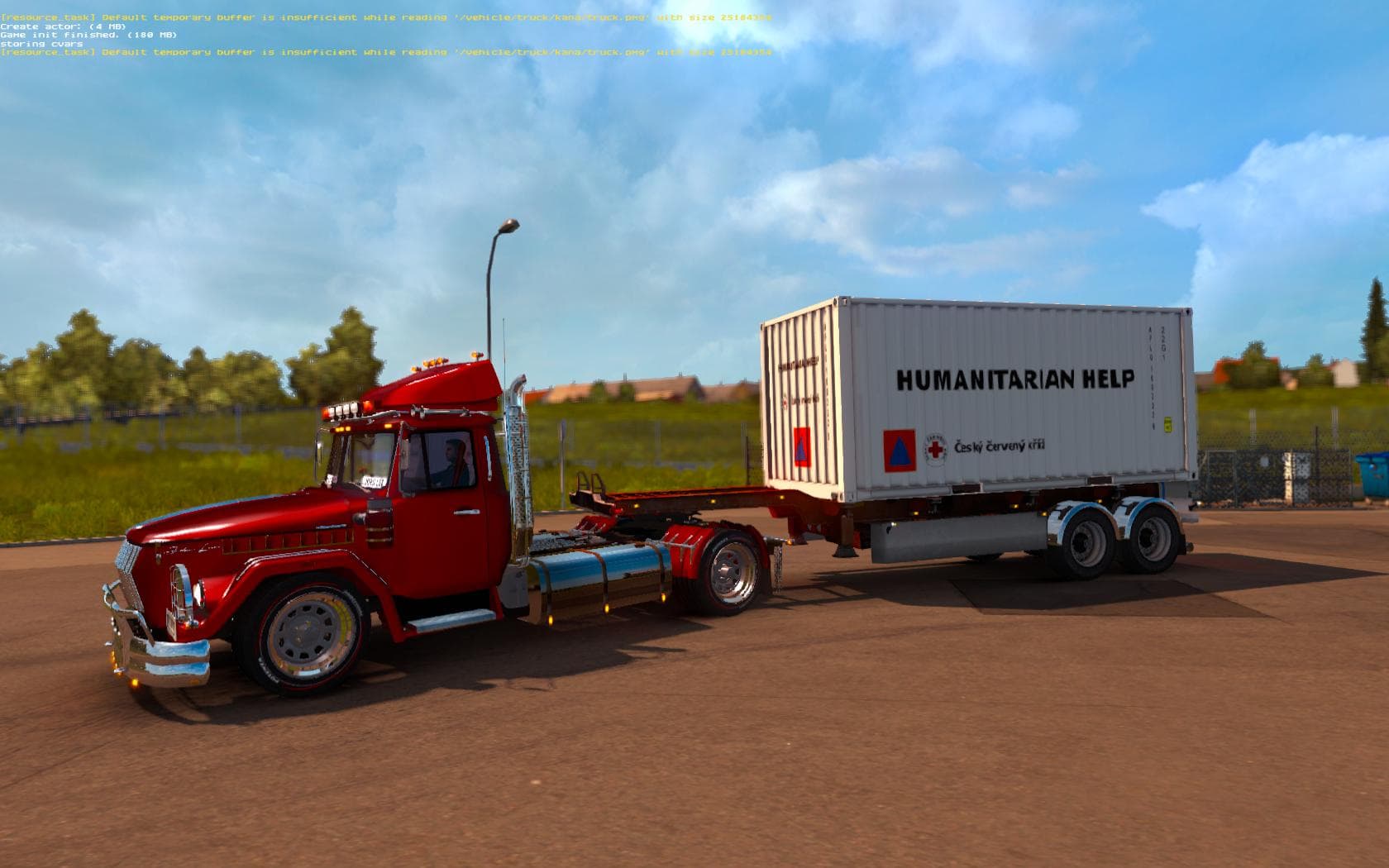 HUMANITARIAN HELP 20FT 1.21.X - ETS2 mods download – trailers screenshot 2