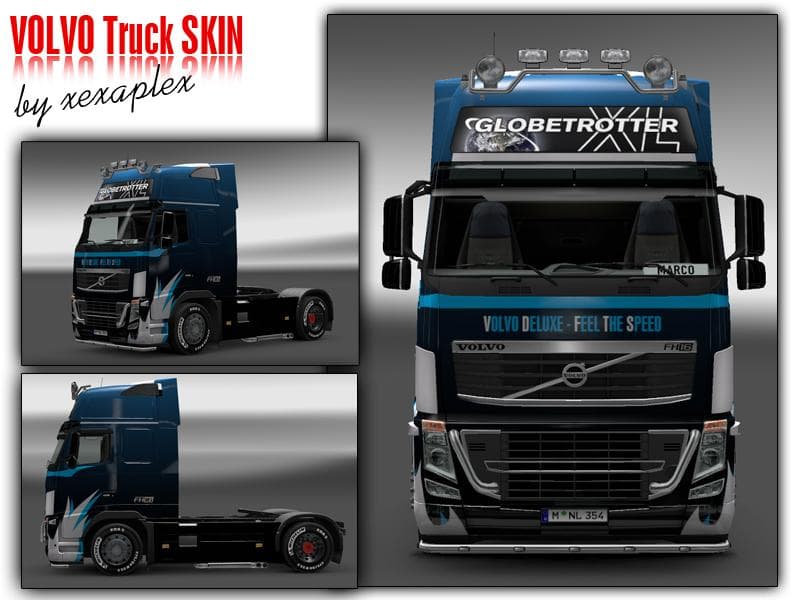 VOLVO FH16 SKIN BLUEBLACK 1.21.X – Skins mod for Euro Truck Simulator 2