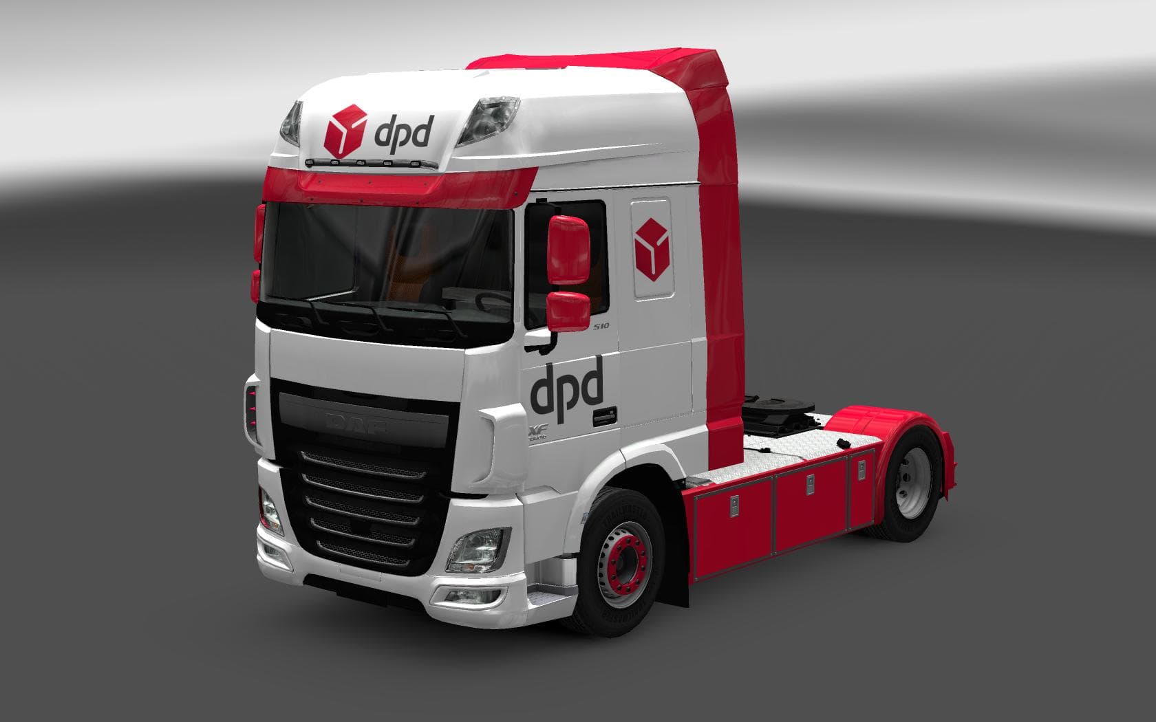 DPD SKIN FOR DAF XF EURO6 1.0 – Skins mod for Euro Truck Simulator 2