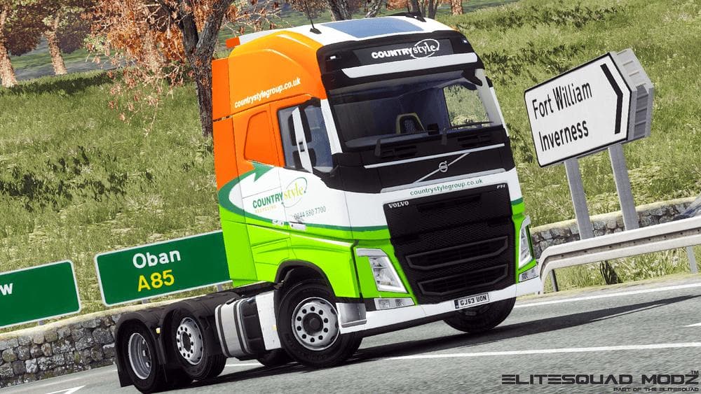 Countrystyle Recycling Volvo FH 2012 skin+lightbox – Skins mod for Euro Truck Simulator 2