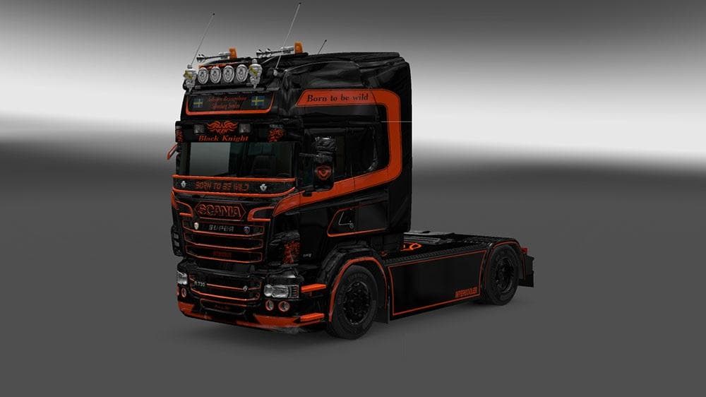 SCANIA BLACK KNIGHT SKIN – Skins mod for Euro Truck Simulator 2