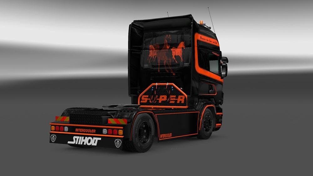 SCANIA BLACK KNIGHT SKIN - ETS2 mods download – skins screenshot 2