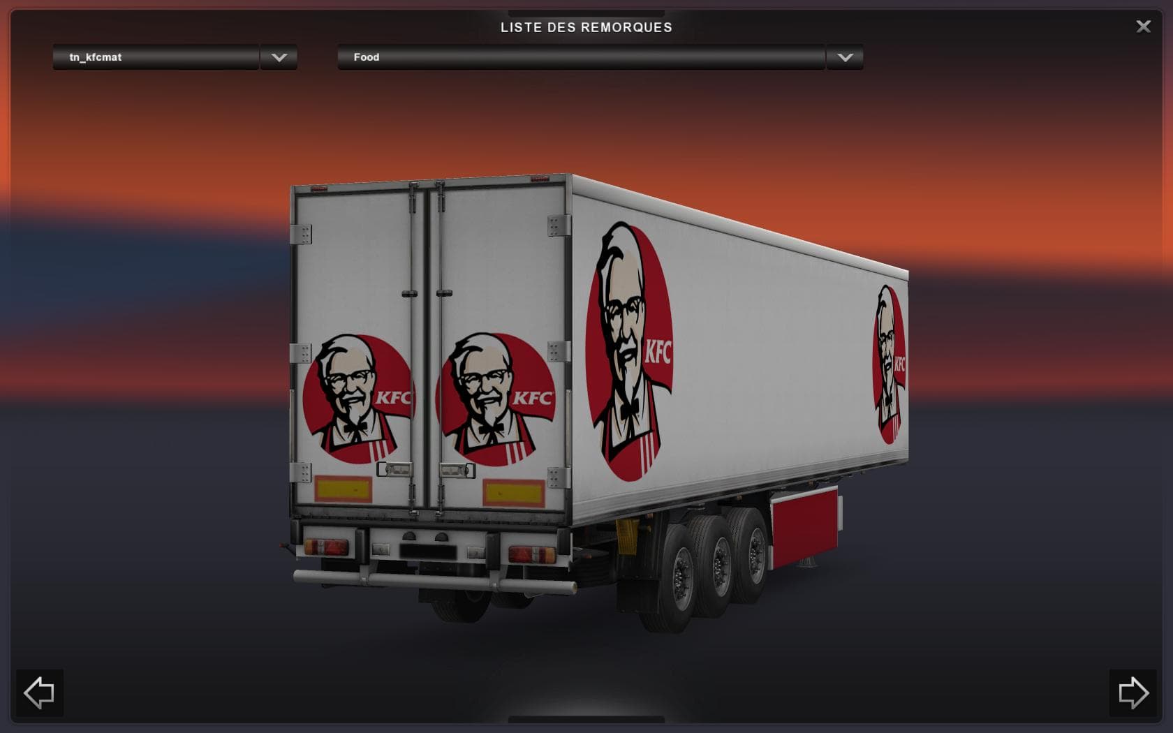 KFC TRAILER STANDALONE V1.0 – Trailers mod for Euro Truck Simulator 2